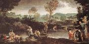 Annibale Carracci The Fishing Spain oil painting artist